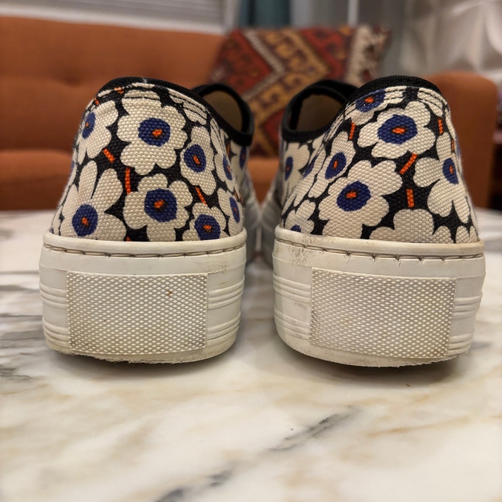 Marimekko Marka Mini 'Unikko' Iconic Poppy Velcro Sneakers Size 39 - Picture 8 of 13